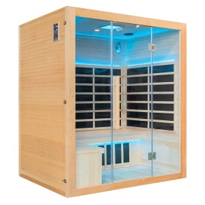 Sauna cu infrarosu full Carbon si terapie cromatica pentru 4 persoane EA4T 175 x 130 cm - Img 5