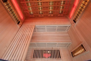 Sauna cu infrarosu si cromoterapie pentru 4 persoane EA4RS 180 x 160 x 200 cm - Img 9