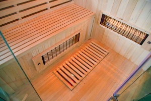 Sauna cu infrarosu si perete din sare de Himalaya MO-EA5CRS – 200 x 200 x 200 cm, 5 locuri - Img 8