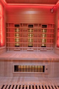 Sauna cu infrarosu si piatra sarata pentru 3 persoane C3S 150 x 110 x 190 cm - Img 22