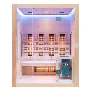 Sauna finlandeza cu infrarosu MO-SW3 COMBO si soba Harvia 4.5 kW, 150 x 120 x 190 cm - Img 18