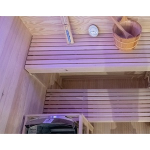 Sauna finlandeza cu temperatura inalta Harvia 4.5kW, 140 x 150 cm pentru 3-4 persoane - Img 10