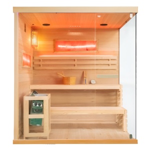 Sauna finlandeza cu temperatura inalta Harvia 6kW, 180 x 156 cm pentru 4-5 persoane - Img 4