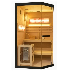 Sauna finlandeza cu temperatura inalta si argaz Harvia 3.5kW, 120 x 120 cm pentru doua persoane - Img 19