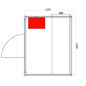 Sauna finlandeza cu temperatura inalta si soba Harvia 4.5kW pentru 3-4 persoane Kemi 150 x 120 cm - Img 14