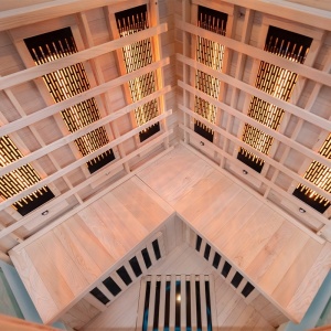 Sauna uscata cu infrarosu la temperatura joasa pentru 2-3 persoane Alta 120 x 120 cm - Img 10