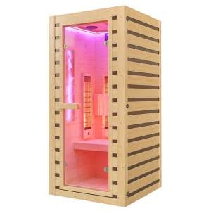 Sauna uscata cu infrarosu la temperatura joasa Tromso 1 90 x 90 cm pentru 1 persoana - Img 13