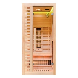 Sauna uscata cu infrarosu si cu piatra sarata pentru 1 persoana C1S 90 x 90 cm - Img 3