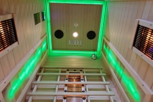 Sauna uscata cu infrarosu si cu piatra sarata pentru 1 persoana C1ST 90 x 90 cm - Img 16