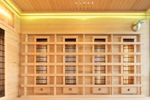 Sauna uscata cu infrarosu si piatra sarata pentru 4 persoane EP4RS stanga 175 x 140 cm - Img 10
