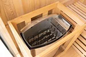 Sauna uscata cu soba Harvia 3.5kW pentru 3 persoane EA3 150 x 120 x 190 cm - Img 14