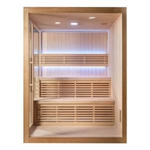 Saună uscată cu soba HARVIA 6kW 180 x 160 x 200 cm pentru 4 persoane - Img 2