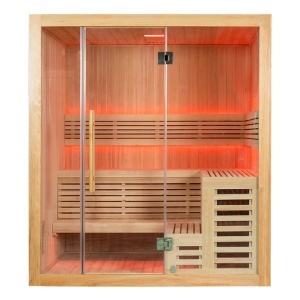 Saună uscată finlandeză cu sobă MO-SS1816H Harvia 6 kW, 180 × 160 × 200 cm - Img 3