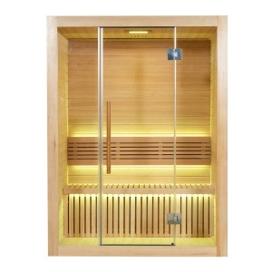 Saună uscată MO-SS1515H cu soba HARVIA 6 kW 150 x 150 x 200 cm pentru 3 persoane - Img 5