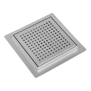 Scurgere baie patrata cu sifon fix Qube DLO8 15 x 15 cm Inox - Img 7