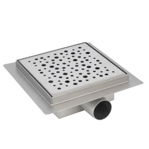 Scurgere cabina de dus tip sifon patrat Wave DL06 din inox 15 x 15 cm