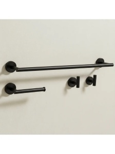 Set accesorii pentru baie Ari Black 4 piese