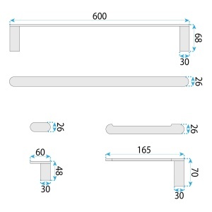 Set accesorii pentru baie Mati Titan 4 piese - Img 7