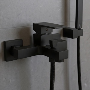 Set baterie dus si cada cu montaj pe perete F302 Black - Img 4