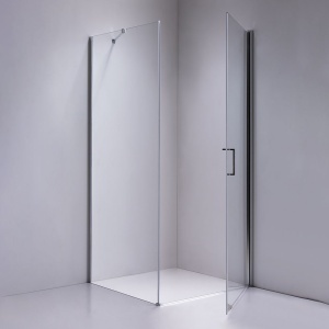 Set cabina de dus 80 x 80 cm cu cadita de dus neagra si baterie cu para tip ploaie MO-8000 - Img 3