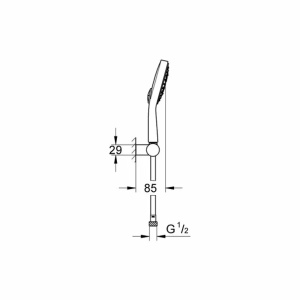 Set de dus Grohe Power&Soul Cosmopolitan cu porter crom - Img 2