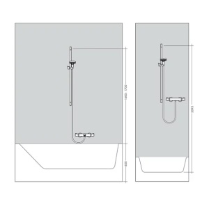 Set de dus Hansgrohe Crometta 100 cu bara 65 cm crom - Img 4