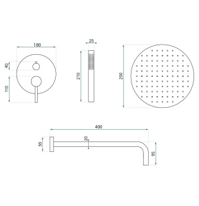 Set de dus incastrat Rea Foss Clif nichel periat cu box - Img 6