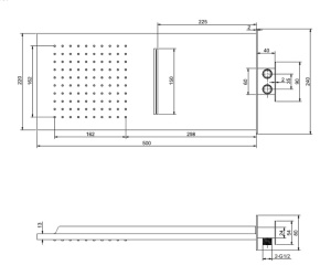 Set de duș negru mat EBOX FLUSH - Img 6