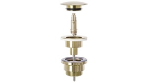 Set lavoar VEGAS MARBLE black si baterie inalta DUET GOLD, DOP universal gold - Img 3