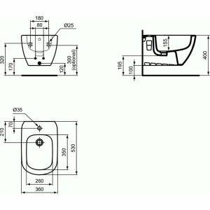 Set vas WC cu capac soft-close,si bideu suspendat PRO IDEAL STANDARD TESI AQUABLADE - Img 7