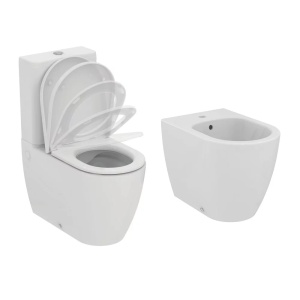 Set vas WC pe pardoseala Ideal Standard Ellisse BTW cu capac softclose alb si bideu - Img 16