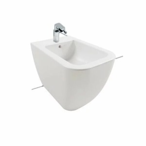 Set vas wc si bideu pe pardoseala Hatria Bianca Rimless BackToWall cu capac soft close - Img 4