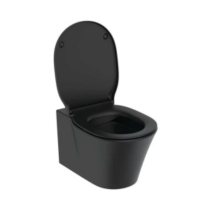 Set vas wc suspendat Ideal Standard Connect Air AquaBlade negru mat cu capac slim softclose - Img 9
