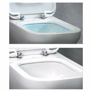 Set Vas Wc suspendat Ideal Standard Tesi Aquablade cu capac Slim softclose - Img 3