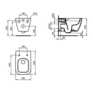 Set vas wc suspendat rimless Ideal Standard I.Life B alb si capac softclose - Img 10