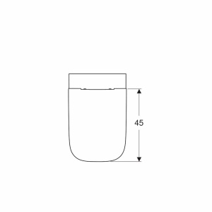 Set vas wc suspendat si capac slim soft close Geberit Smyle Square - Img 8