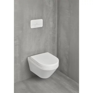 Set vas WC suspendat Villeroy & Boch Architectura TwistFlush alb cu capac soft close - Img 3