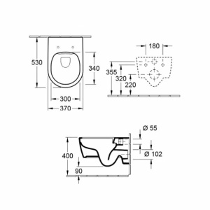 Set vas wc suspendat Villeroy&Boch Avento Direct Flush cu capac soft close - Img 3