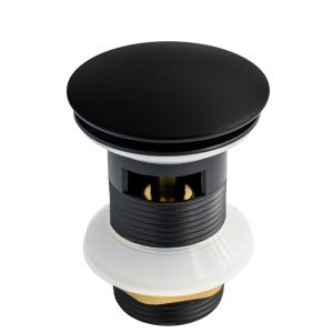 SIFON LAVOAR METALIC MIKE-BL + DOP CLICK-CLACK CU PREAPLIN NEGRU MAT - Img 6