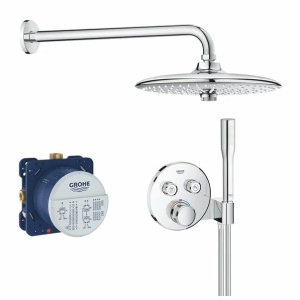 Sistem de dus cu termostat Grohe Grohtherm SmartControl palarie dus Euphoria 260 - Img 1