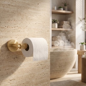 Suport hârtie igienică 29105 Rea Rivo Brush Gold - Img 2