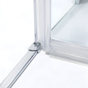 Usa de dus batanta pentru nisa KZ27 crom 90 x 195 cm sticla 6 mm - Img 23
