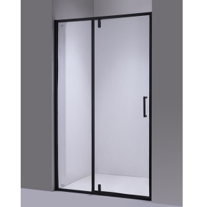 Usa de dus batanta pentru nisa SH08C negru mat 100 x 200 cm sticla 6 mm - Img 5
