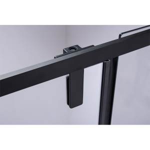 Usa de dus batanta pentru nisa SH08C negru mat 100 x 200 cm sticla 6 mm - Img 14