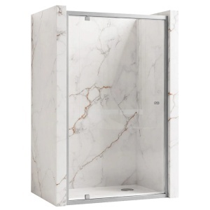 Usa de dus din sticla securizata cu rame cromate Rea Primo Swing 80 x 190 cm - Img 2