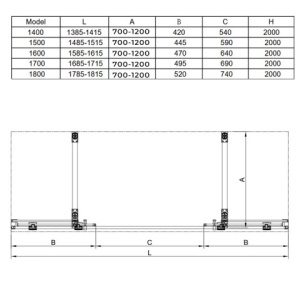 Usa de dus Dubla ASTRA-CH-DUO-140 Crom 140 CM 8 MM - Img 18