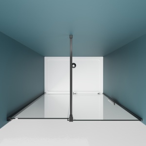 Usa de dus glisanta Veldman Odea negru mat 120 x 195 cm sticla 8 mm - Img 6