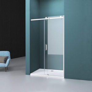 Usa de dus glisanta Veldman Tessa crom 110 x 195 cm sticla 8 mm - Img 3