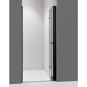 Usa de dus pliabila SH01A negru mat 80 x 195 cm sticla 6 mm - Img 17