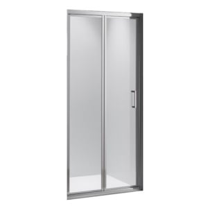 Usa de dus pliabila SH09C crom 100 x 195 cm sticla 5 mm